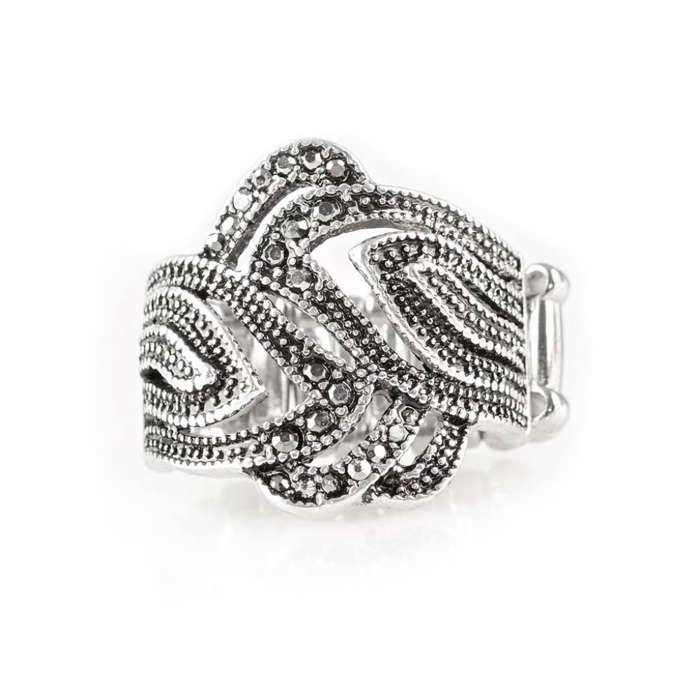 FIRE AND ICE - SILVER RING